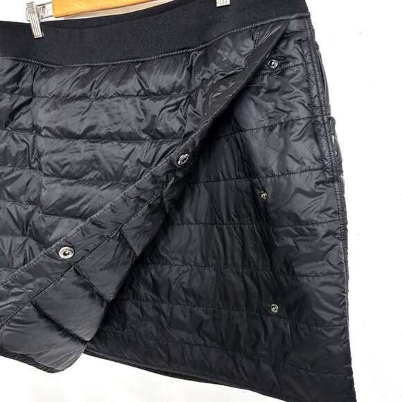 Aventure Faux Wrap Down Feather Puff Fleece Lined Ski Mini Skirt Size XL - Picture 2 of 10